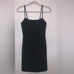 Wilfred Black Spaghetti Strap Mini Dress
